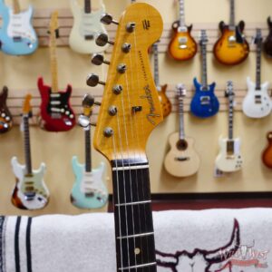 Fender Custom Shop Limited Edition 1961 Stratocaster Hardtail Hand-Wound Pickups AAA Dark Rosewood Slab Board Relic Aged Olympic White - Image 7