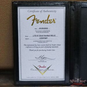Fender Custom Shop Limited Edition 1961 Stratocaster Hardtail Hand-Wound Pickups AAA Dark Rosewood Slab Board Relic Aged Olympic White - Image 12