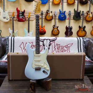 Fender Custom Shop Limited Edition 1961 Stratocaster Hardtail Hand-Wound Pickups AAA Dark Rosewood Slab Board Relic Faded Aged Sonic Blue - Image 6