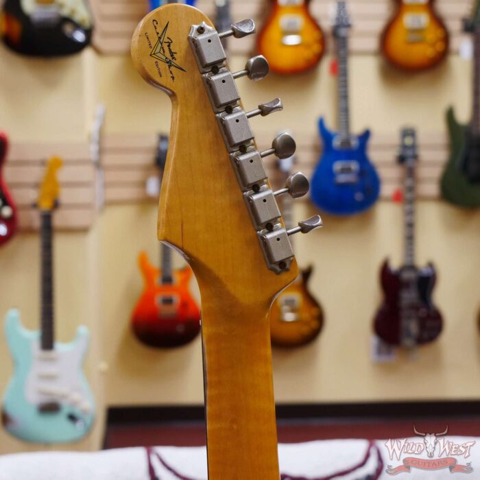 Fender Custom Shop Limited Edition 1961 Stratocaster Hardtail Hand-Wound Pickups AAA Dark Rosewood Slab Board Relic Faded Aged Sonic Blue - Image 10