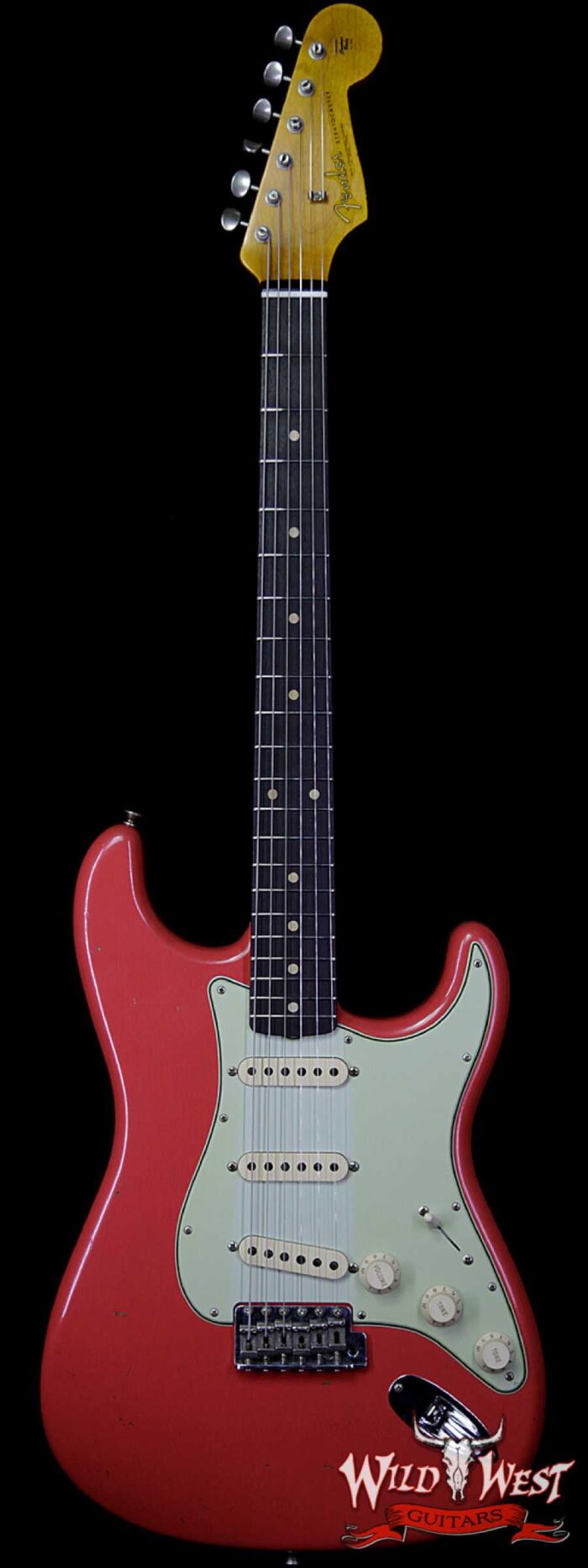 Fender Custom Shop 1961 Stratocaster Journeyman Relic with Dirty Neck Fiesta Red - Image 1