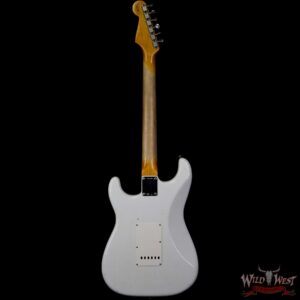Fender Custom Shop 1961 Stratocaster Journeyman Relic Dirty Neck 3A Rosewood Slab Board Olympic White - Image 5