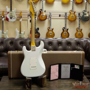Fender Custom Shop 1961 Stratocaster Journeyman Relic Dirty Neck 3A Rosewood Slab Board Olympic White - Image 14