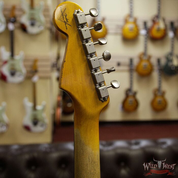 Fender Custom Shop 1961 Stratocaster Journeyman Relic Dirty Neck 3A Rosewood Slab Board Olympic White - Image 9