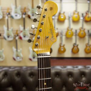 Fender Custom Shop 1961 Stratocaster Journeyman Relic Dirty Neck 3A Rosewood Slab Board Olympic White - Image 7