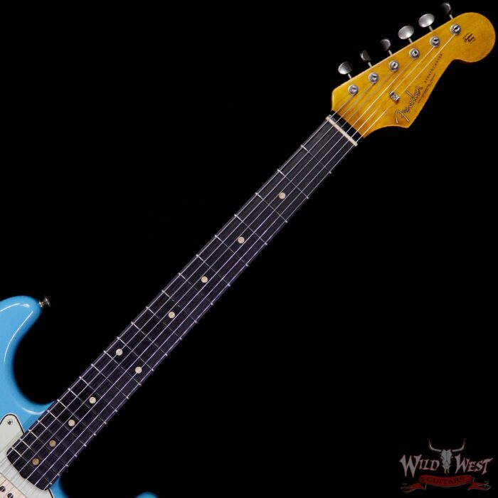 Fender Custom Shop 1961 Stratocaster Journeyman Relic with Dirty Neck AAA Rosewood Board Taos Turquoise - Image 8