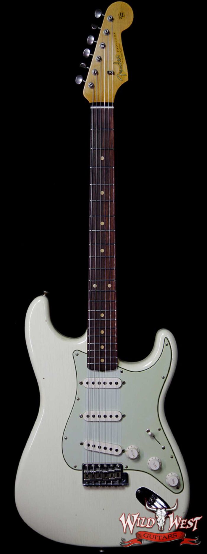 Fender Custom Shop 1961 Stratocaster Journeyman Relic w/ Dirty Neck AAA Rosewood Slab Fingerboard Vintage White - Image 1