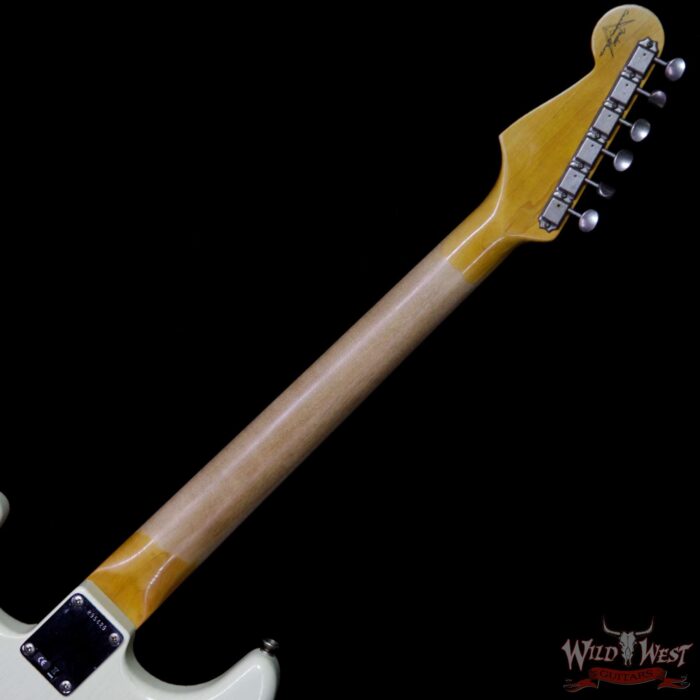 Fender Custom Shop 1961 Stratocaster Journeyman Relic w/ Dirty Neck AAA Rosewood Slab Fingerboard Vintage White - Image 10