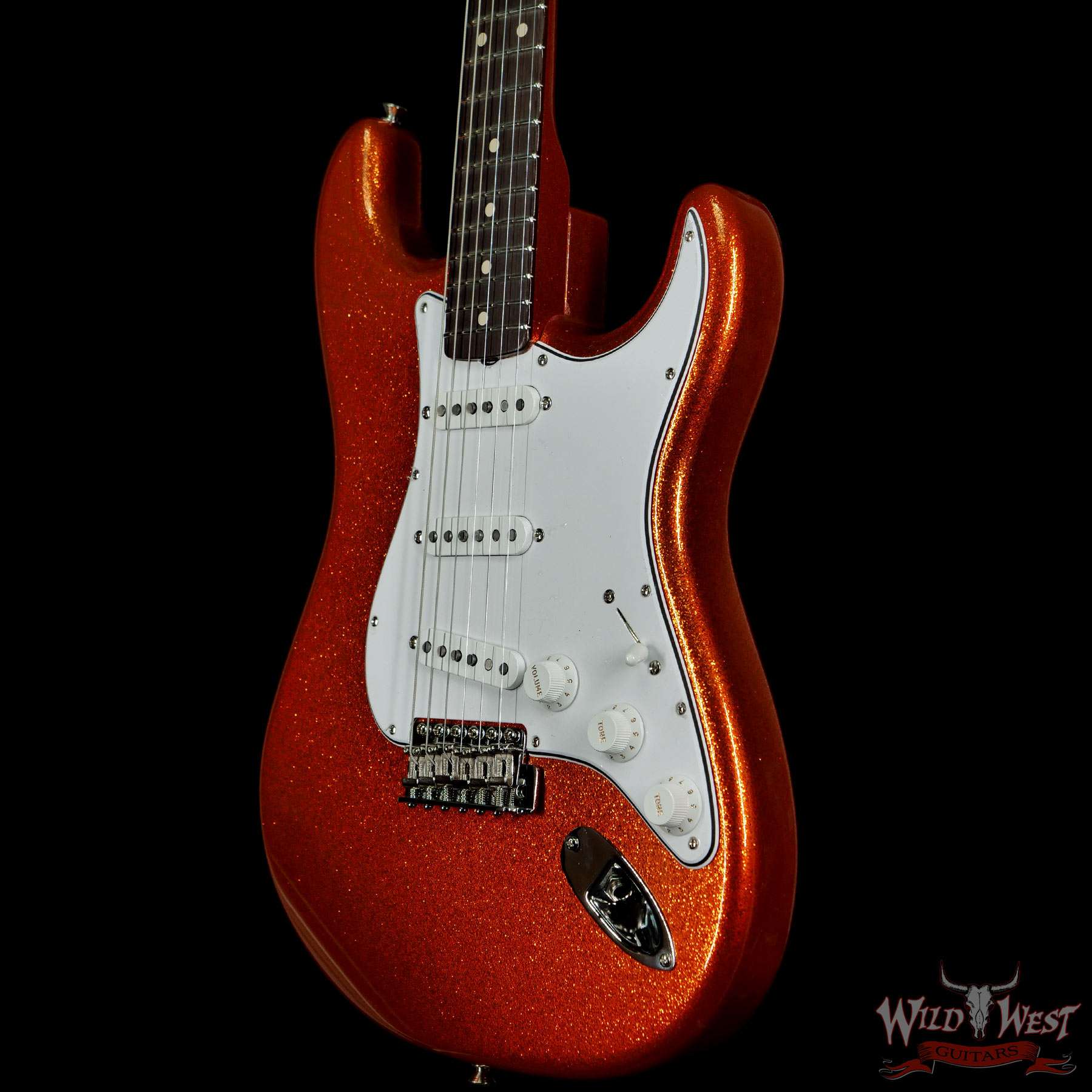 fendercs-1961stratnos-orangesparkle-r111202-br__wwg.jpg Fender Custom Shop 1961 Stratocaster NOS Hand-Wound Pickups Matching Color Neck Orange Sparkle - Image 2