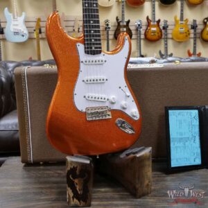 Fender Custom Shop 1961 Stratocaster NOS Hand-Wound Pickups Matching Color Neck Orange Sparkle - Image 8