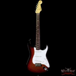 Fender Custom Shop 1961 Stratocaster NOS Hand-Wound Pickups Matching Color Neck 3 Tone Sunburst Sparkle - Image 3