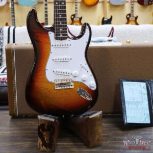 Fender Custom Shop 1961 Stratocaster NOS Hand-Wound Pickups Matching Color Neck 3 Tone Sunburst Sparkle - Image 8