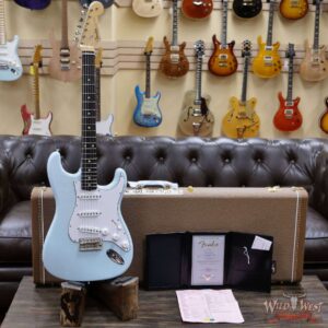 Fender Custom Shop 1961 Stratocaster NOS Hand-Wound Pickups Matching Color Neck Sonic Blue - Image 6