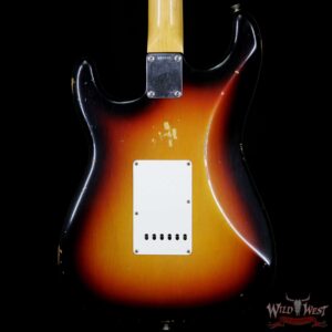 Fender Custom Shop 1961 Stratocaster Relic Rosewood Fretboard 3 Tone Sunburst - Image 7
