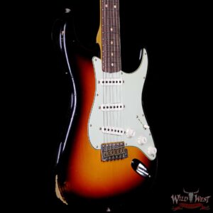 Fender Custom Shop 1961 Stratocaster Relic Rosewood Fretboard 3 Tone Sunburst - Image 4