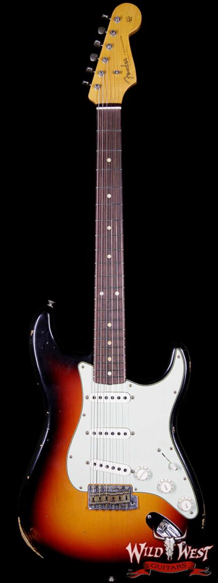 Fender Custom Shop 1961 Stratocaster Relic Rosewood Fretboard 3 Tone Sunburst