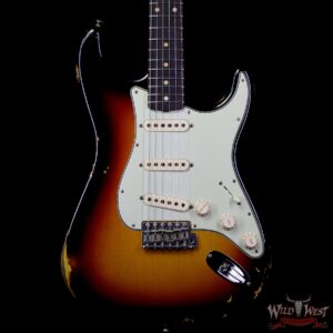 Fender Custom Shop 1961 Stratocaster Relic AAA Rosewood Fingerboard 3 Tone Sunburst - Image 3