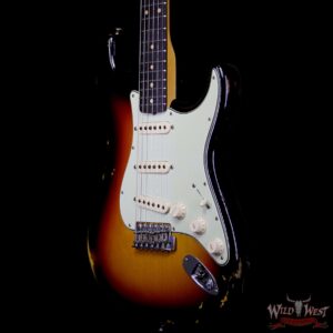 Fender Custom Shop 1961 Stratocaster Relic AAA Rosewood Fingerboard 3 Tone Sunburst - Image 2