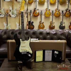 Fender Custom Shop 1961 Stratocaster Relic AAA Rosewood Fingerboard Black - Image 11