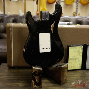 Fender Custom Shop 1961 Stratocaster Relic AAA Rosewood Fingerboard Black - Image 14
