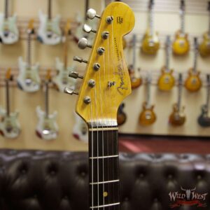Fender Custom Shop 1961 Stratocaster Relic AAA Rosewood Fingerboard Black - Image 7