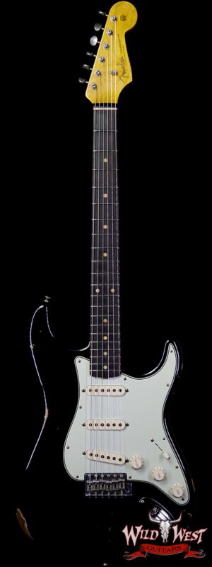 Fender Custom Shop 1961 Stratocaster Relic AAA Rosewood Fingerboard Black