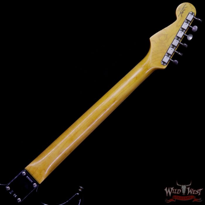 Fender Custom Shop 1961 Stratocaster Relic AAA Rosewood Fingerboard Black - Image 10