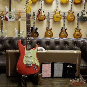Fender Custom Shop 1961 Stratocaster Relic with AAA Rosewood Slab Fingerboard Fiesta Red - Image 13