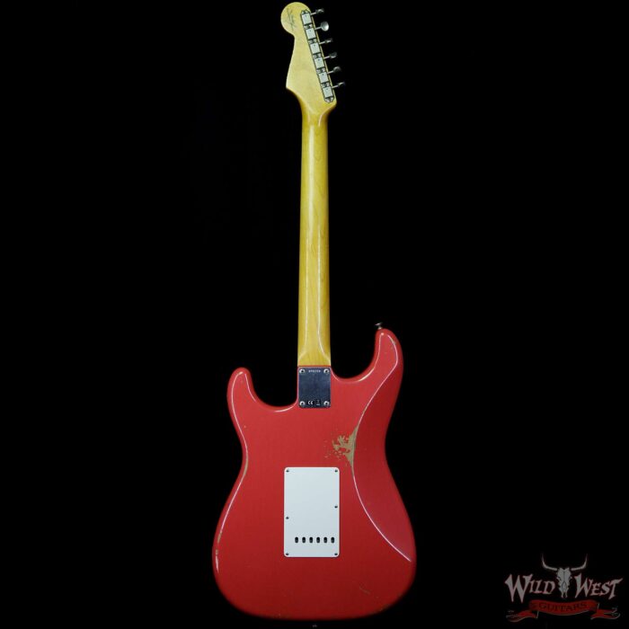 Fender Custom Shop 1961 Stratocaster Relic AAA Rosewood Fingerboard Fiesta Red - Image 5