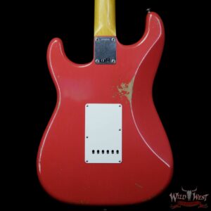 Fender Custom Shop 1961 Stratocaster Relic AAA Rosewood Fingerboard Fiesta Red - Image 6