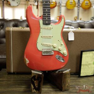 Fender Custom Shop 1961 Stratocaster Relic AAA Rosewood Fingerboard Fiesta Red - Image 12