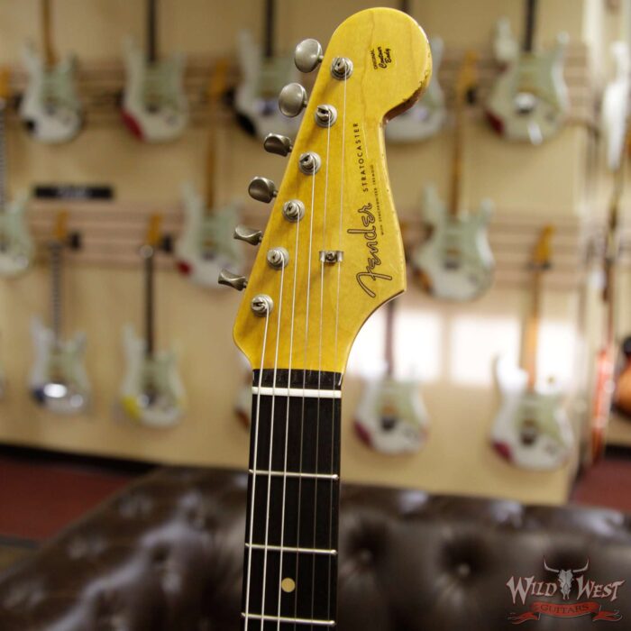 Fender Custom Shop 1961 Stratocaster Relic AAA Rosewood Fingerboard Fiesta Red - Image 7