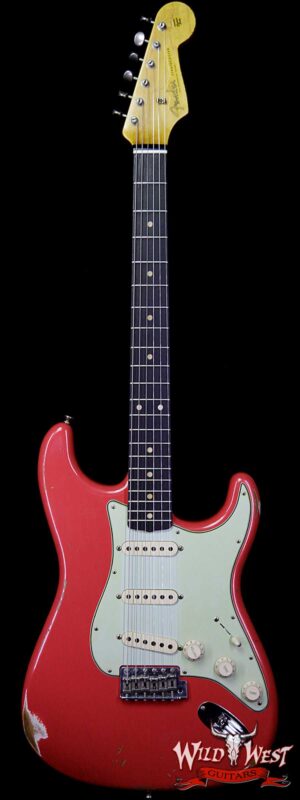 Fender Custom Shop 1961 Stratocaster Relic AAA Rosewood Fingerboard Fiesta Red
