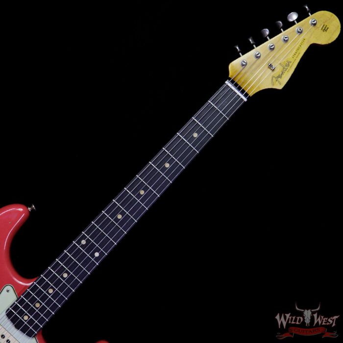 Fender Custom Shop 1961 Stratocaster Relic AAA Rosewood Fingerboard Fiesta Red - Image 8