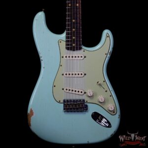 Fender Custom Shop 1961 Stratocaster Relic with AAA Rosewood Slab Fingerboard Surf Green - Image 3