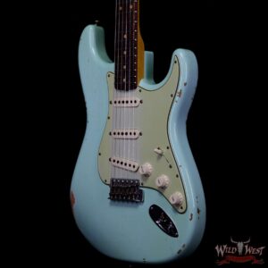 Fender Custom Shop 1961 Stratocaster Relic with AAA Rosewood Slab Fingerboard Surf Green - Image 2