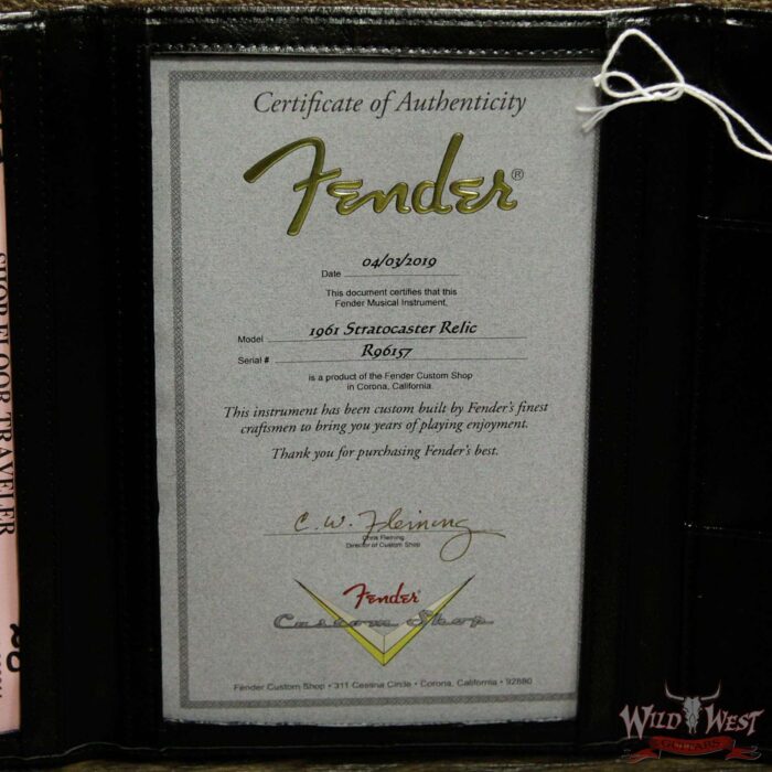 Fender Custom Shop 1961 Stratocaster Relic with AAA Rosewood Slab Fingerboard Surf Green - Image 17