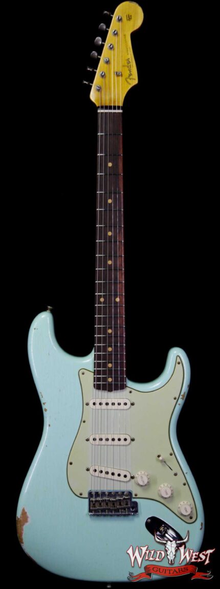 Fender Custom Shop 1961 Stratocaster Relic with AAA Rosewood Slab Fingerboard Surf Green