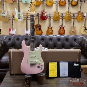 Fender Custom Shop 1961 Stratocaster Relic AAA Rosewood Slab Board with Maple Neck Shell Pink - Image 6