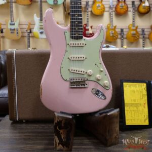 Fender Custom Shop 1961 Stratocaster Relic AAA Rosewood Slab Board with Maple Neck Shell Pink - Image 8