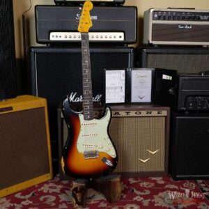 Fender Custom Shop 1961 Stratocaster Relic AAA Rosewood Slab Board Maple Neck 3 Tone Sunburst - Image 6