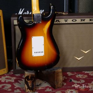 Fender Custom Shop 1961 Stratocaster Relic AAA Rosewood Slab Board Maple Neck 3 Tone Sunburst - Image 11