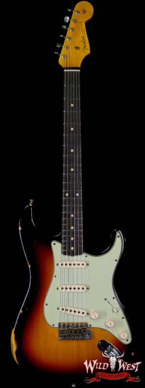 Fender Custom Shop 1961 Stratocaster Relic AAA Rosewood Slab Board Maple Neck 3 Tone Sunburst
