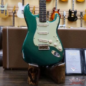 Fender Custom Shop 1961 Stratocaster Relic AAA Rosewood Slab Board Maple Neck British Racing Green - Image 8
