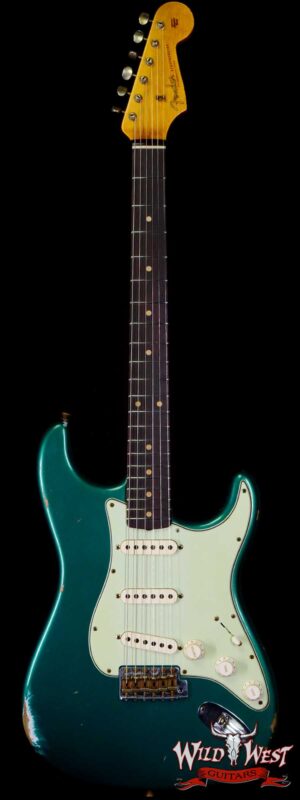 Fender Custom Shop 1961 Stratocaster Relic AAA Rosewood Slab Board Maple Neck British Racing Green