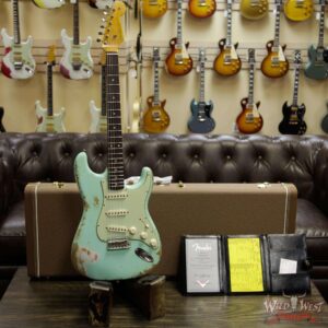 Fender Custom Shop 1961 Stratocaster Heavy Relic AAA Rosewood Slab Fingerboard Surf Green - Image 11