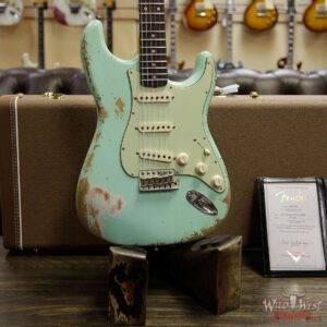 Fender Custom Shop 1961 Stratocaster Heavy Relic AAA Rosewood Slab Fingerboard Surf Green - Image 12
