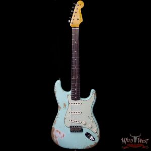 Fender Custom Shop 1961 Stratocaster Heavy Relic AAA Rosewood Slab Fingerboard Surf Green - Image 4