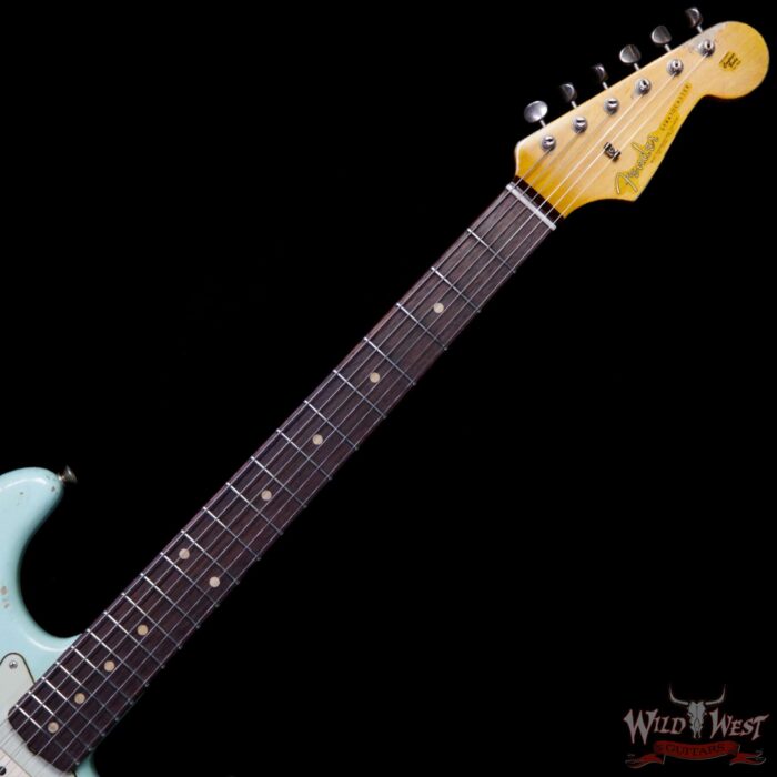 Fender Custom Shop 1961 Stratocaster Heavy Relic AAA Rosewood Slab Fingerboard Surf Green - Image 8
