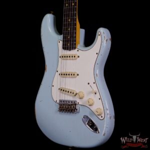 Fender Custom Shop 1961 Stratocaster Relic AAA Rosewood Slab Board with Maple Neck Sonic Blue - Image 2